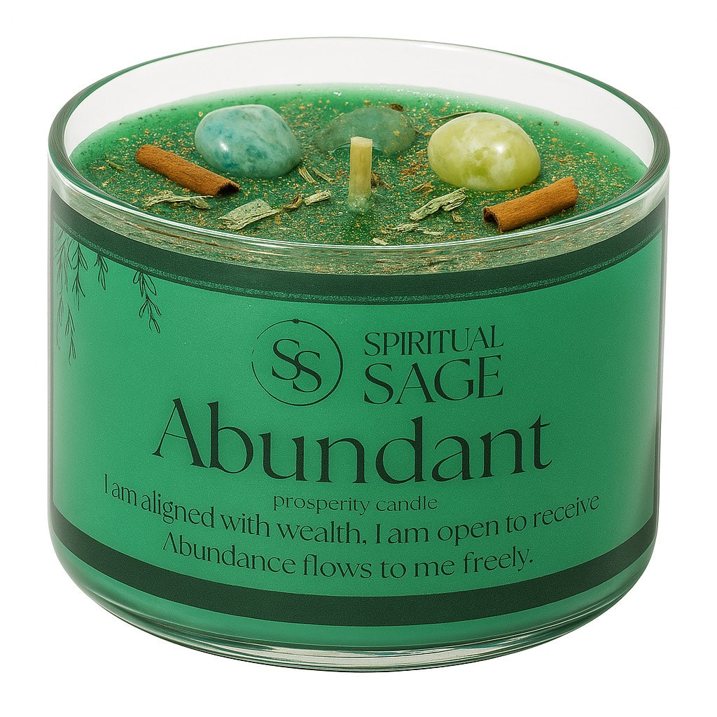 ✨ Abundant – Prosperity Manifestation Candle