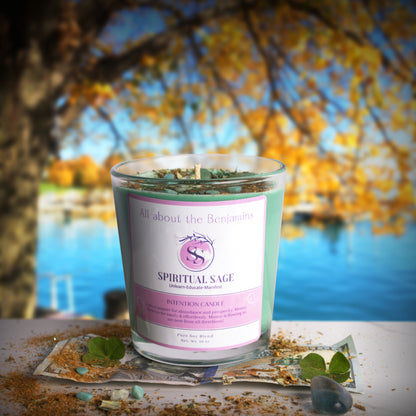 &quot;All about the Benjamins&quot; Prosperity Candle